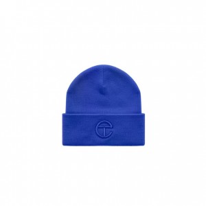 Bonnet Telfar Beanie Embroidered G Bleu | FRUT3031