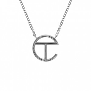 Boucles d'Oreilles Telfar Jewelry Logo Pendant Argent | FRDN3141