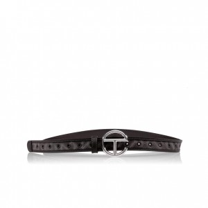 Ceintures Telfar Belts Jacquard Logo Noir | FRNB3039