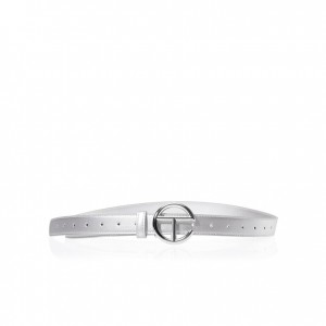 Ceintures Telfar Belts Logo B Argent Argent | FROR3074