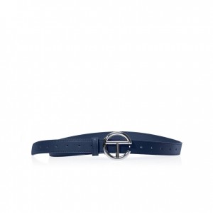 Ceintures Telfar Belts Logo D Argent Bleu Marine | FRAP3072