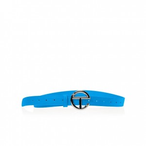Ceintures Telfar Belts Logo H Argent Bleu | FRGL3068