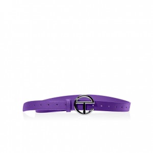 Ceintures Telfar Belts Logo I Argent Violette | FRHK3067