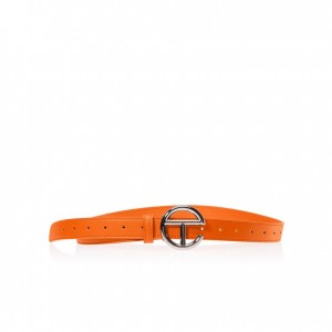 Ceintures Telfar Belts Logo R Argent Orange | FRUT3058