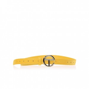 Ceintures Telfar Belts Logo T Argent Jaune | FROR3056