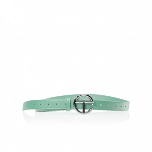 Ceintures Telfar Belts Logo Z Argent Vert Olive | FRGL3050