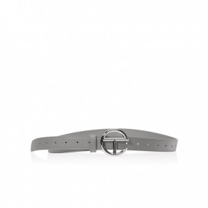 Ceintures Telfar Belts Logo Ⅵ Argent Grise | FRZG3044