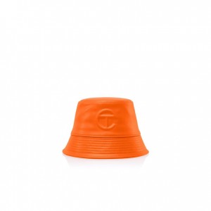 Chapeau Bucket Telfar Bucket Hats Logo C Orange | FRFM3095