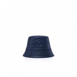Chapeau Bucket Telfar Bucket Hats Logo J Bleu Marine | FRXF3088