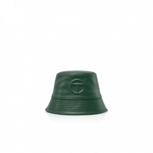 Chapeau Bucket Telfar Bucket Hats Logo N Vert Olive Foncé | FRNB3084