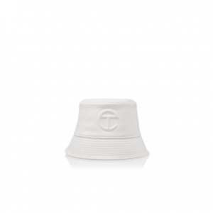 Chapeau Bucket Telfar Bucket Hats Logo P Blanche | FRQZ3082