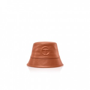 Chapeau Bucket Telfar Bucket Hats Logo R Marron | FREX3080