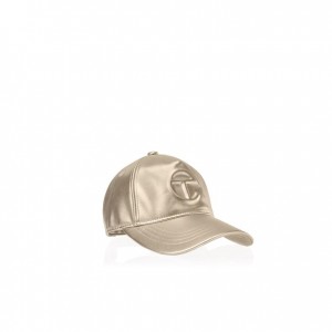 Chapeaux Telfar Hats Logo Embossed A Doré | FRMA3136