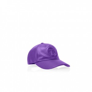 Chapeaux Telfar Hats Logo Embossed I Violette | FRIS3128