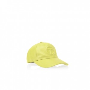 Chapeaux Telfar Hats Logo Embossed U Jaune | FRLH3116