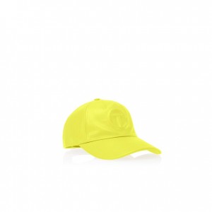 Chapeaux Telfar Hats Logo Embossed V Jaune | FRZG3115
