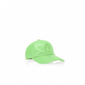Chapeaux Telfar Hats Logo Embossed X Menthe | FRCE3113
