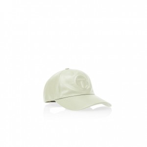 Chapeaux Telfar Hats Logo Embossed Ⅳ Beige | FRWY3107