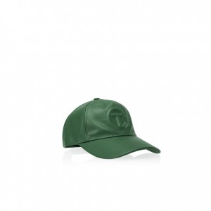 Chapeaux Telfar Hats Logo Embossed Ⅰ Vert | FRNB3110