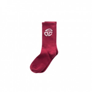 Chaussette Telfar Socks Athlétiques Logo C Bordeaux | FRPQ3170