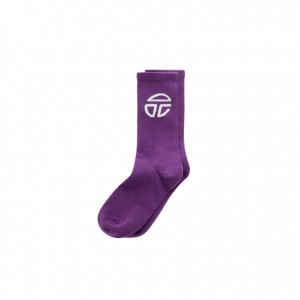 Chaussette Telfar Socks Athlétiques Logo F Violette | FRDN3167