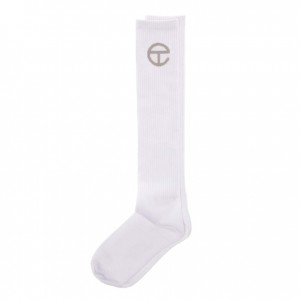 Chaussette Telfar Socks Logo Blanche | FRMA3154
