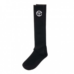 Chaussette Telfar Socks Logo Noir | FRWY3152