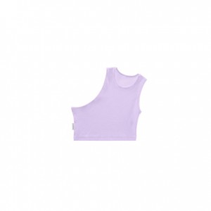 Debardeur Telfar Rib Knits Cropped Half Lavande | FRUT3490