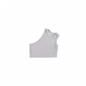 Debardeur Telfar Rib Knits Cropped Half Grise | FRUT3438