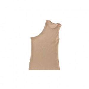 Debardeur Telfar Rib Knits Half Blanche | FRBC3447