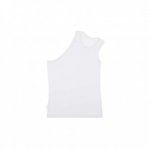 Debardeur Telfar Rib Knits Half Blanche | FRWY3443