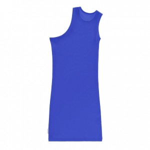 Debardeur Telfar Rib Knits Half Tunic Bleu | FRQZ3496