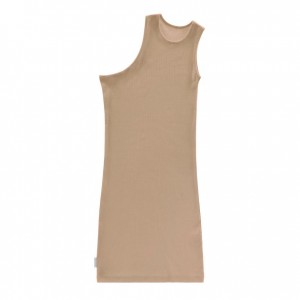 Debardeur Telfar Rib Knits Half Tunic Blanche | FRVD3448