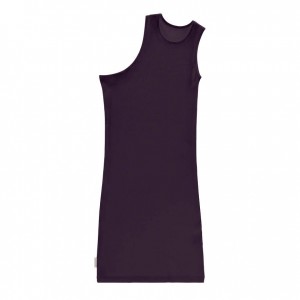 Debardeur Telfar Rib Knits Half Tunic Noir Violette | FRSO3460