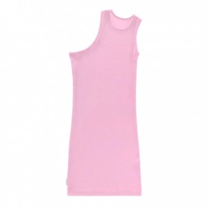 Debardeur Telfar Rib Knits Half Tunic Rose | FROR3488