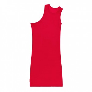 Debardeur Telfar Rib Knits Half Tunic Rouge | FRDN3484