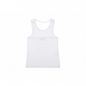 Debardeur Telfar Rib Knits Halter Blanche | FRMA3445
