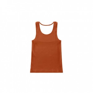 Debardeur Telfar Rib Knits Halter Marron | FRKI3453