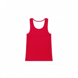 Debardeur Telfar Rib Knits Halter Rouge | FRSO3485