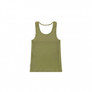 Debardeur Telfar Rib Knits Halter Vert Olive | FRUT3465