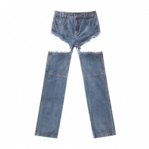 Jean Telfar Thigh-Hole Denim Bleu | FREX3275