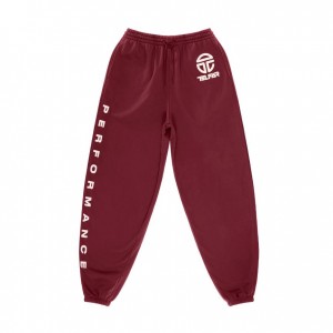 Pantalon Survêtement Telfar Baggy Bordeaux | FROR3384