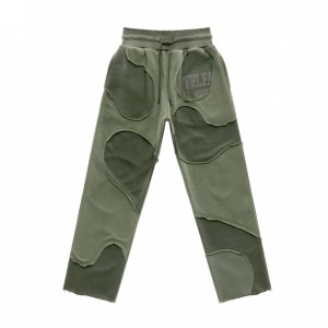 Pantalon Survêtement Telfar Camo Vert Olive | FREX3364