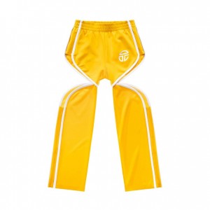 Pantalon Telfar Thigh Hole Piste Jaune | FRRW3292