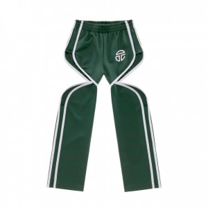 Pantalon Telfar Thigh Hole Piste Vert Olive Foncé | FRMA3296