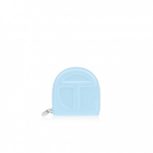 Portefeuilles Telfar Wallets Logo Ⅻ Bleu | FRQZ3179