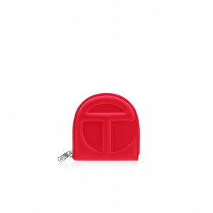 Portefeuilles Telfar Wallets Logo Ⅴ Rouge | FRZG3186