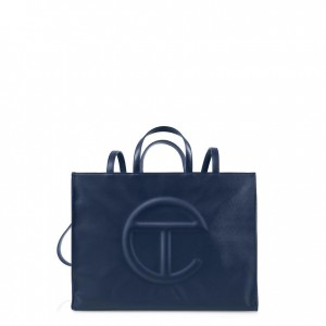 Sac Shopping Telfar Large Bleu Marine | FRUT3673