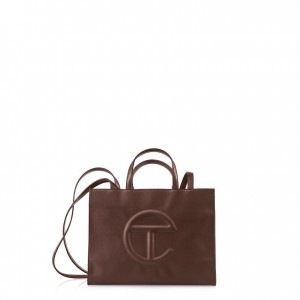 Sac Shopping Telfar Medium Chocolat | FRGL3579