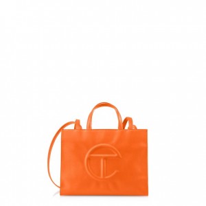 Sac Shopping Telfar Medium Orange | FRUT3621